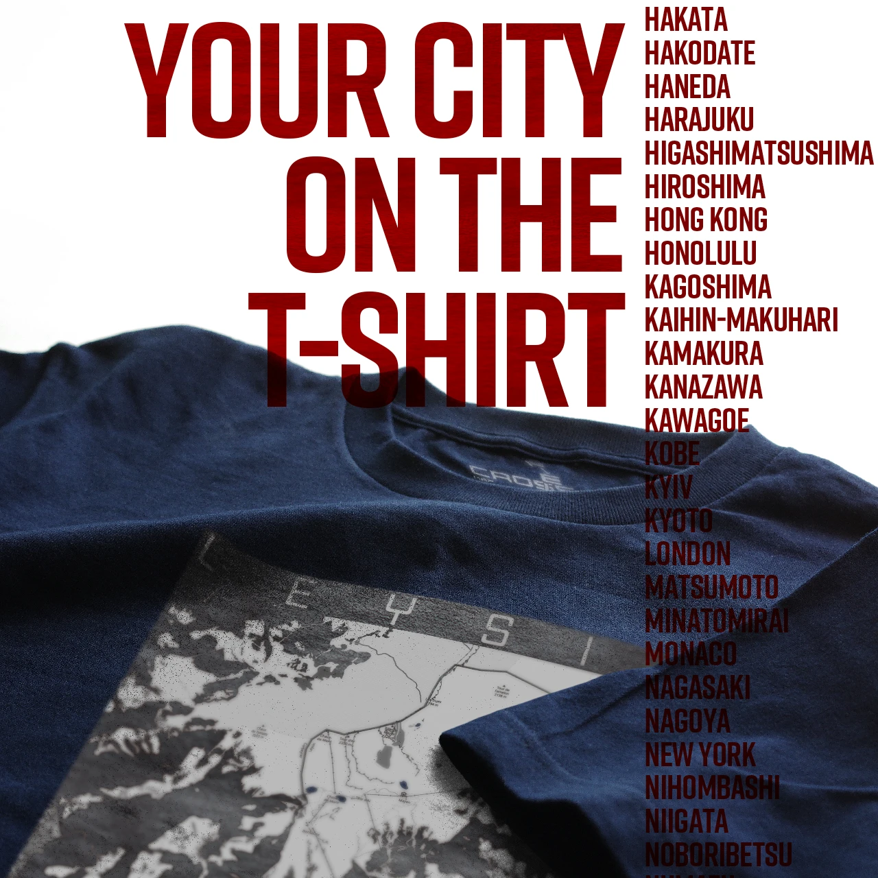 Your City on the T-shirt