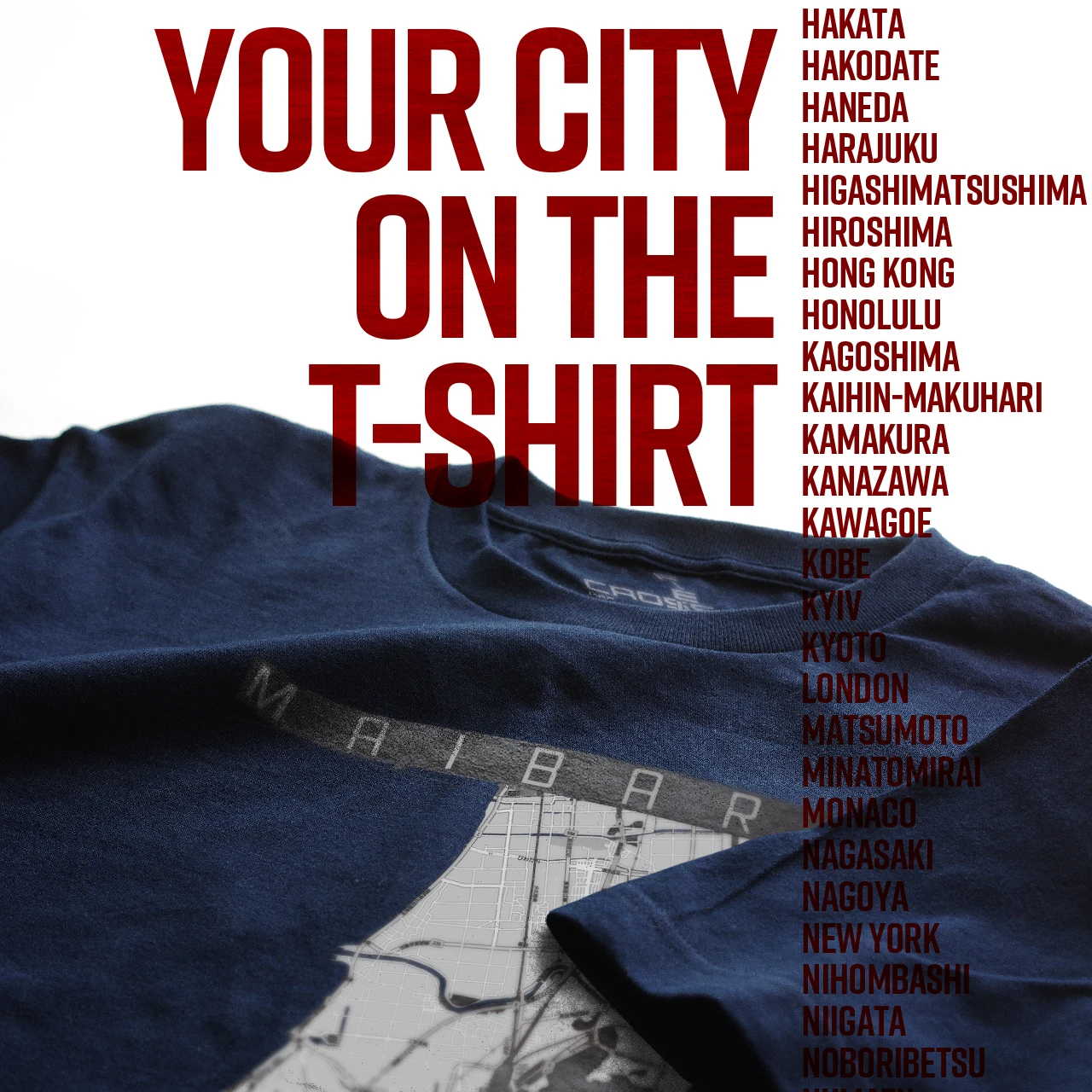 Your City on the T-shirt