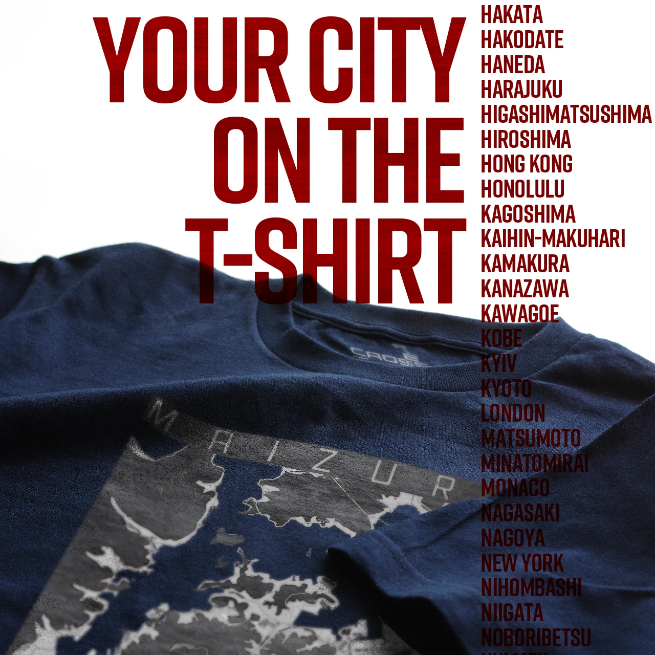 Your City on the T-shirt