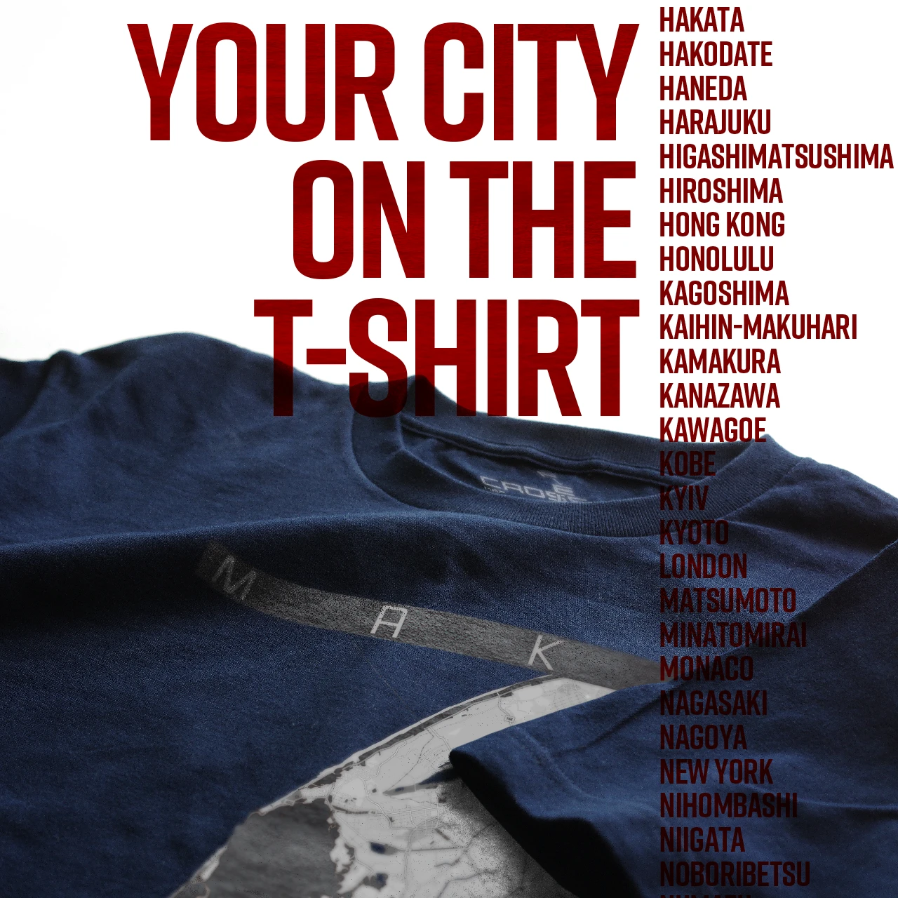 Your City on the T-shirt