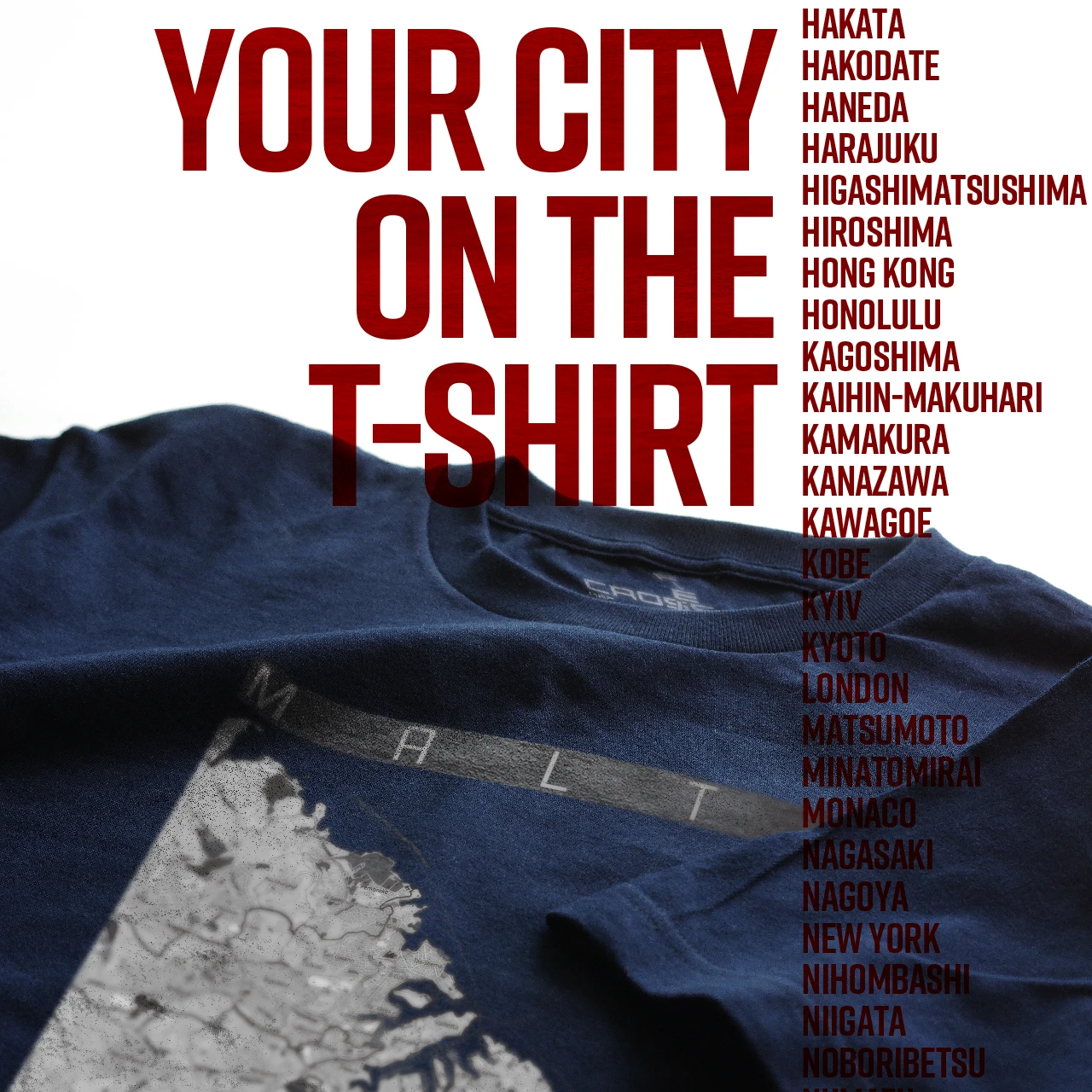 Your City on the T-shirt