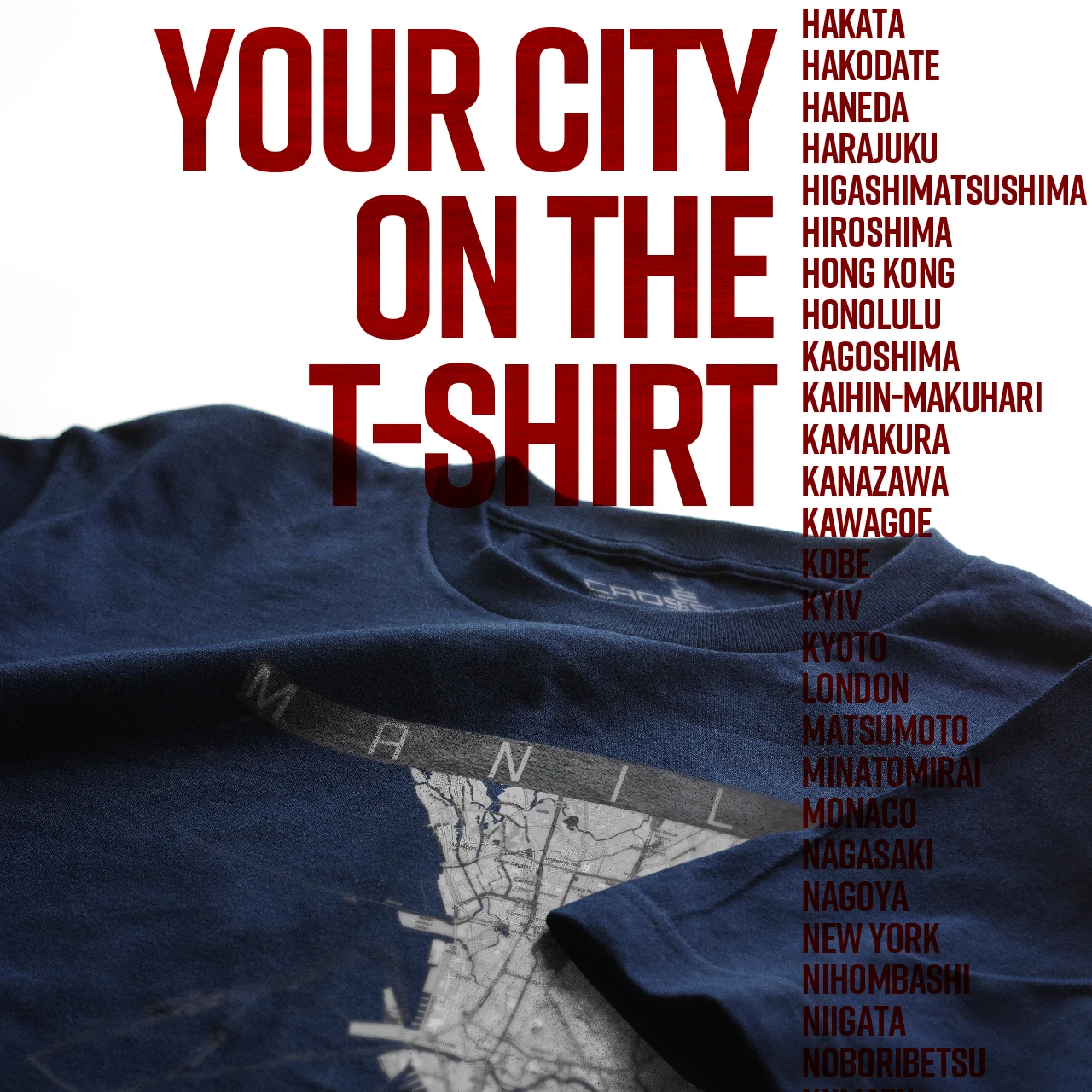 Your City on the T-shirt