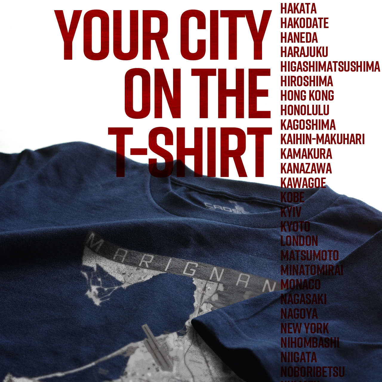 Your City on the T-shirt