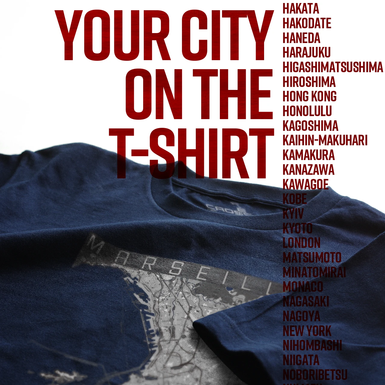 Your City on the T-shirt