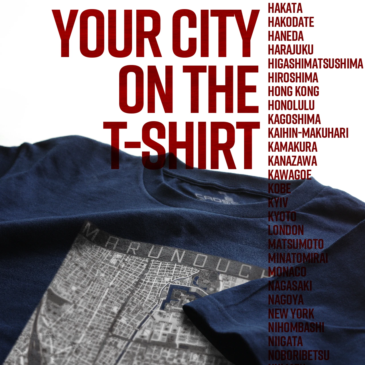 Your City on the T-shirt