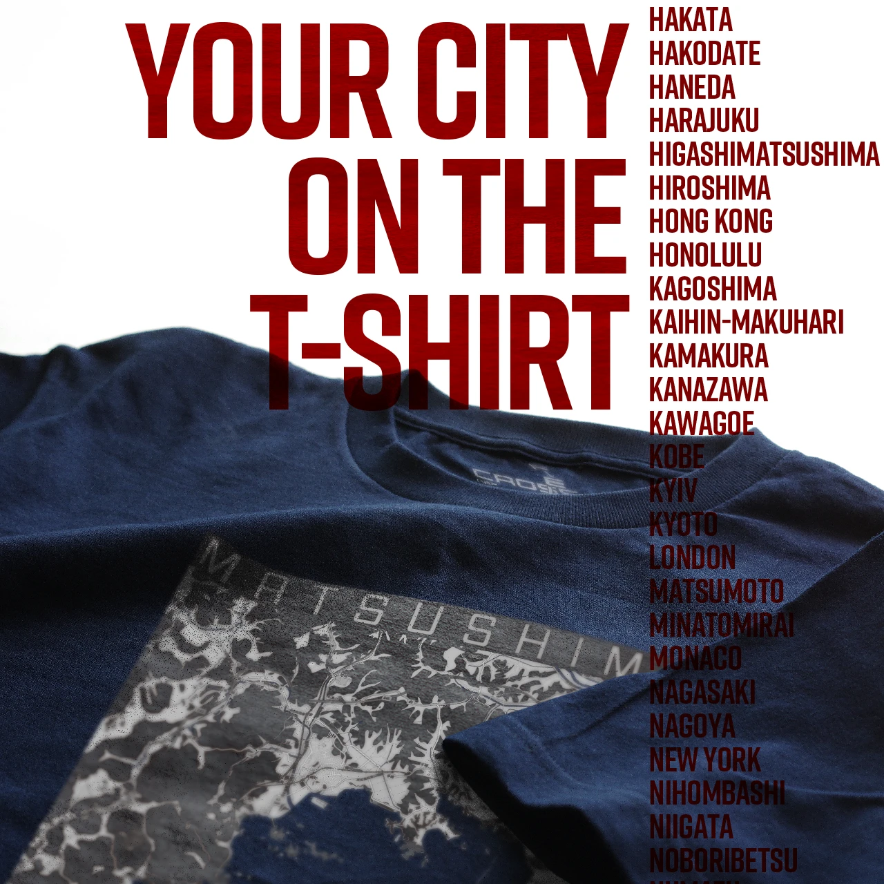 Your City on the T-shirt