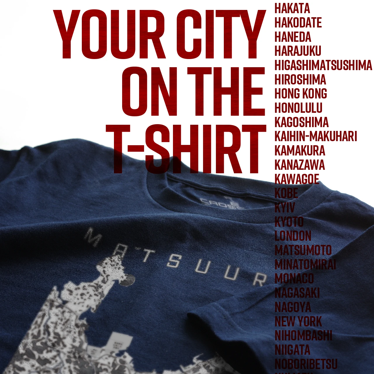 Your City on the T-shirt