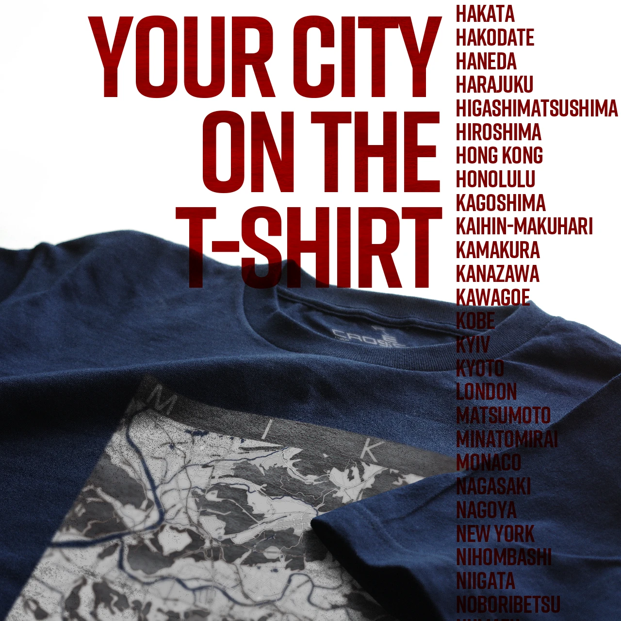 Your City on the T-shirt