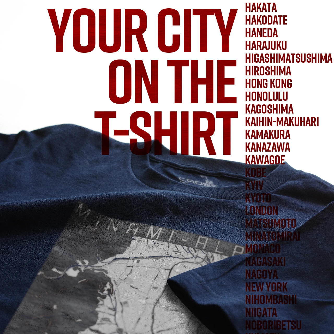 Your City on the T-shirt