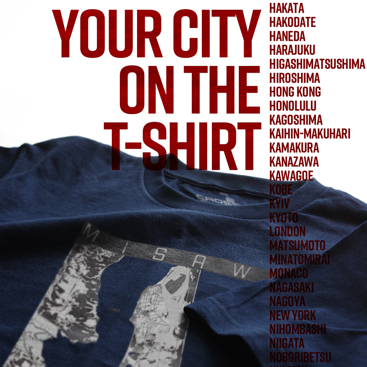 Your City on the T-shirt