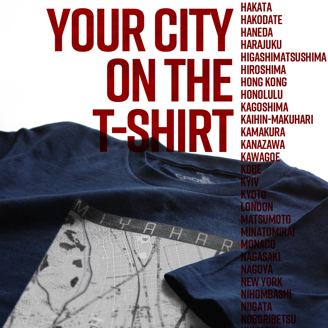 Your City on the T-shirt