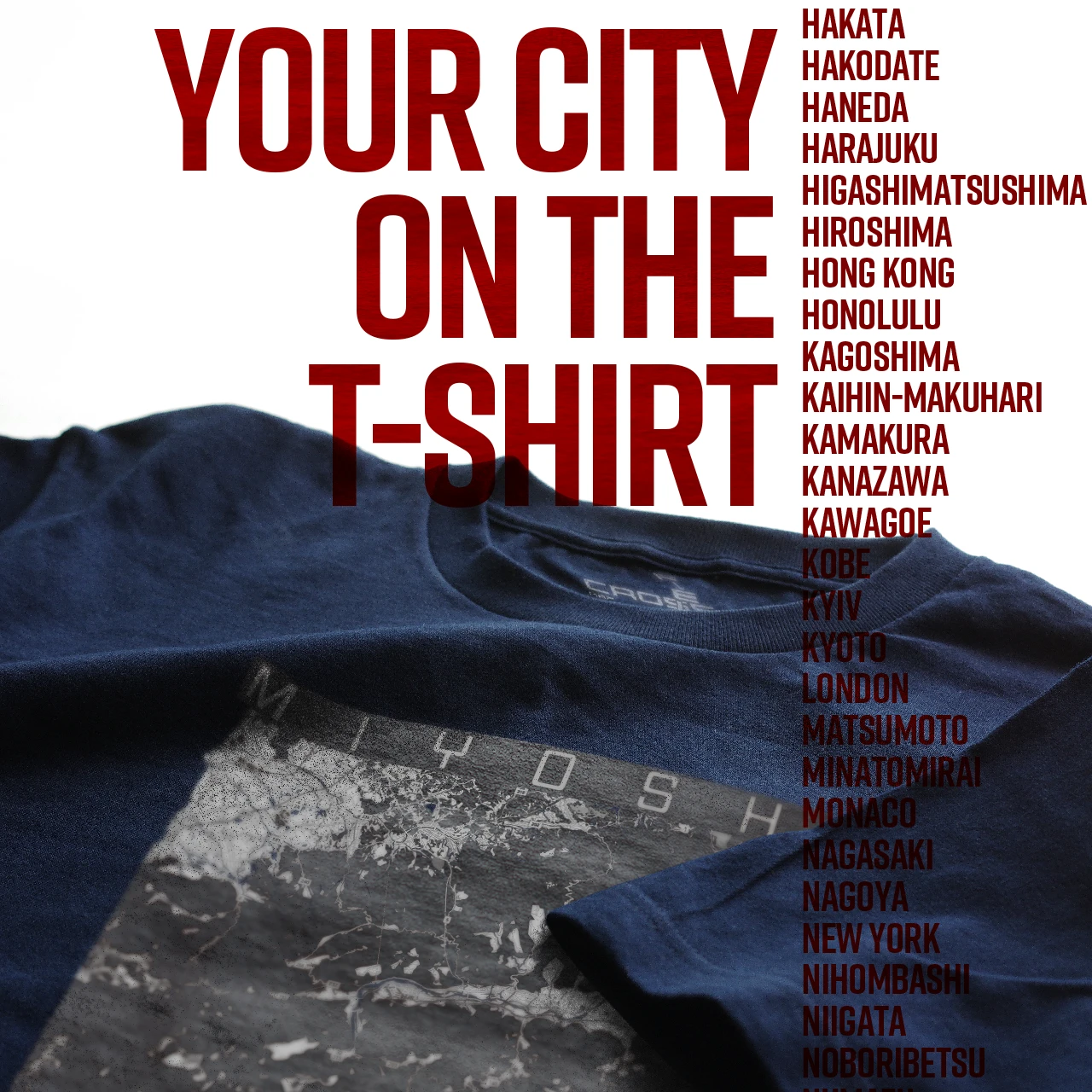 Your City on the T-shirt