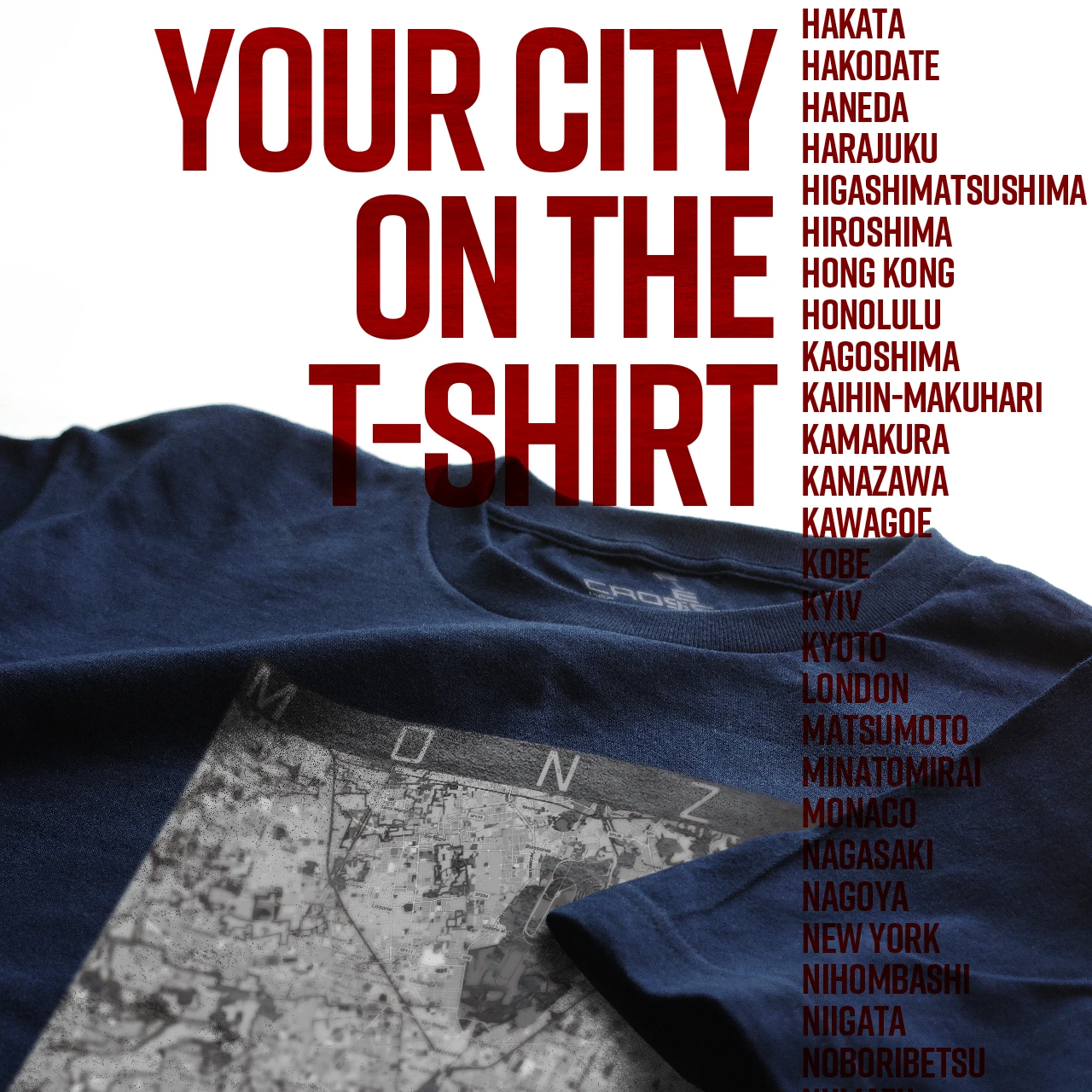 Your City on the T-shirt