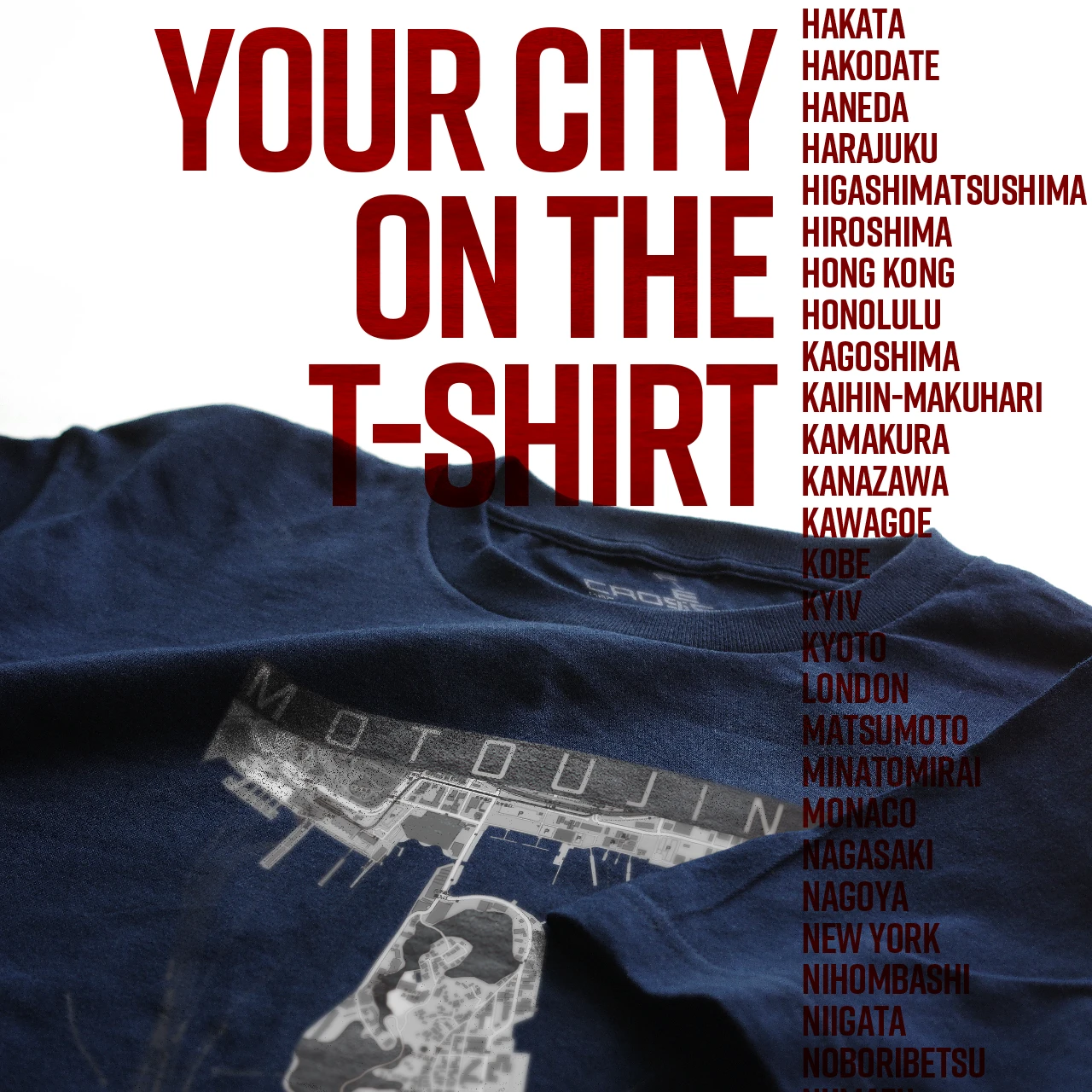 Your City on the T-shirt