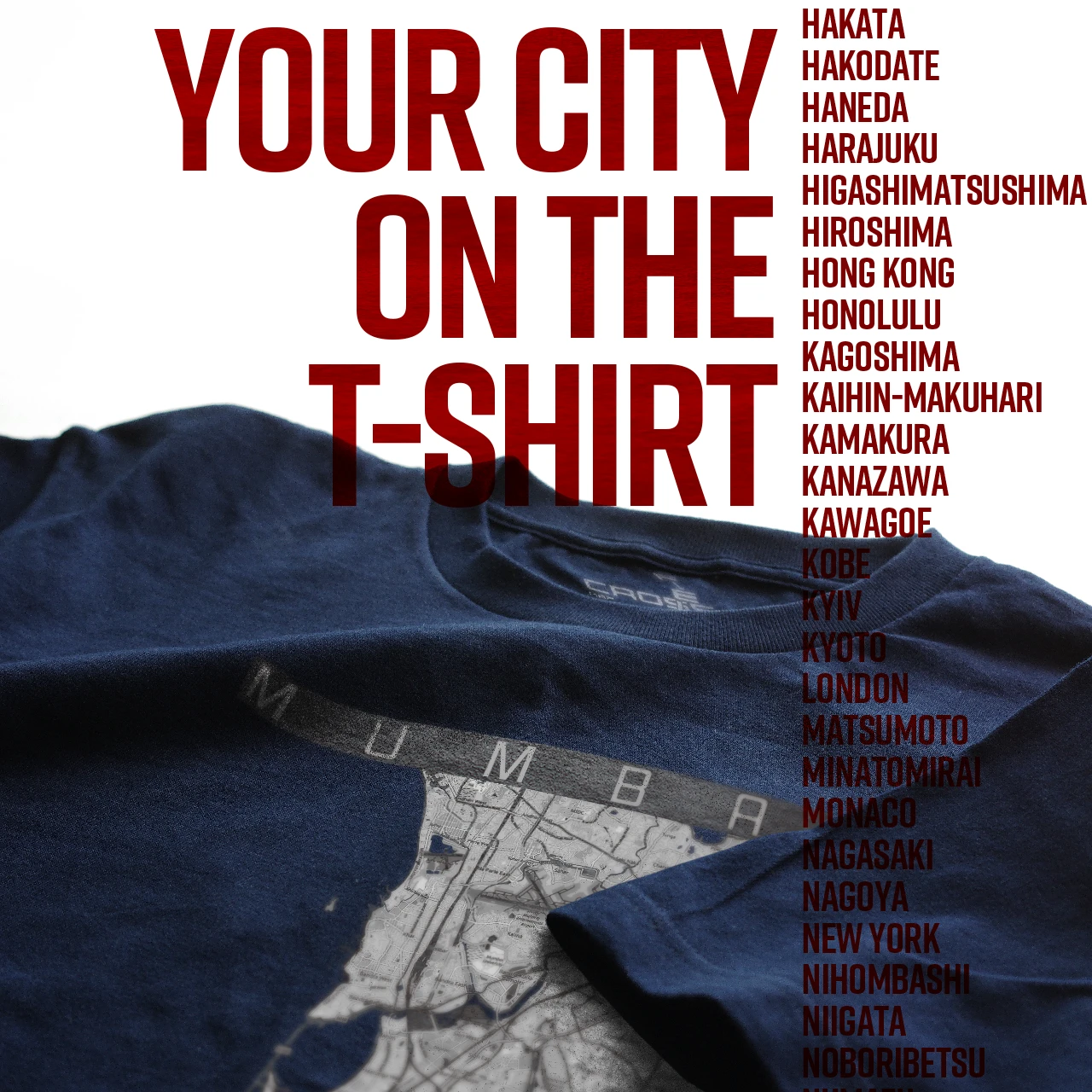 Your City on the T-shirt