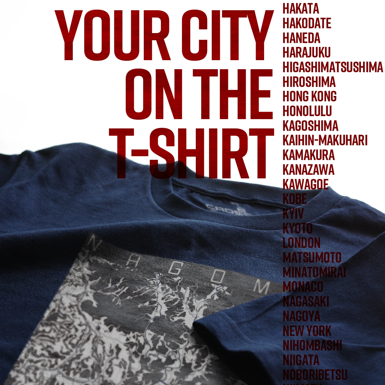 Your City on the T-shirt