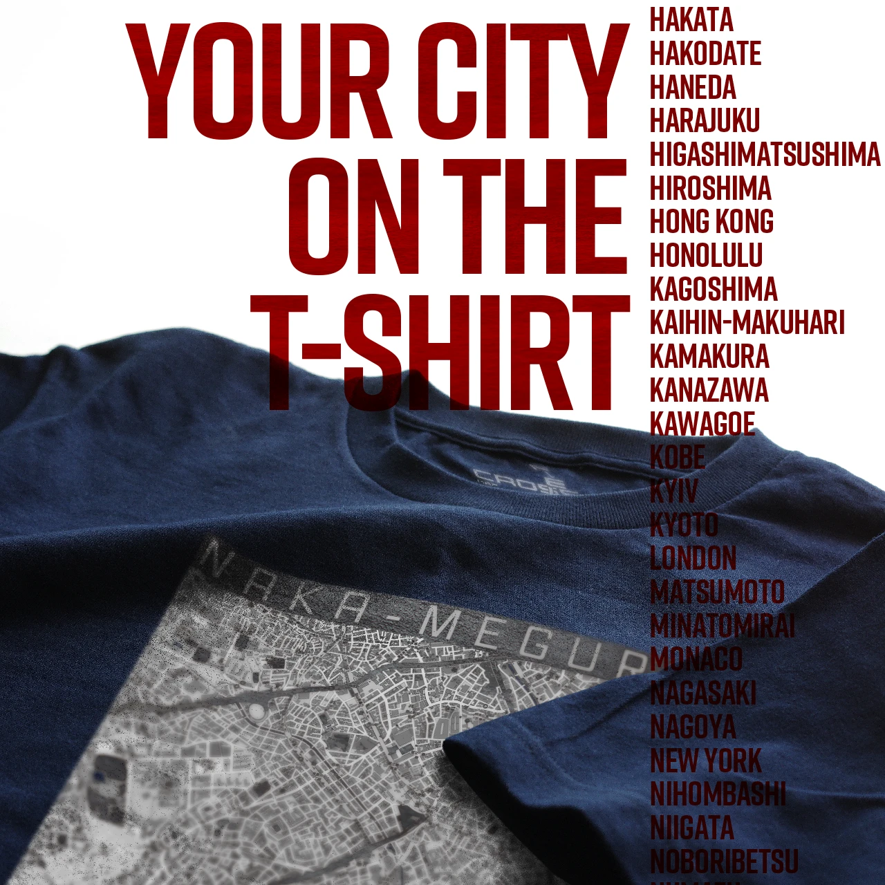 Your City on the T-shirt