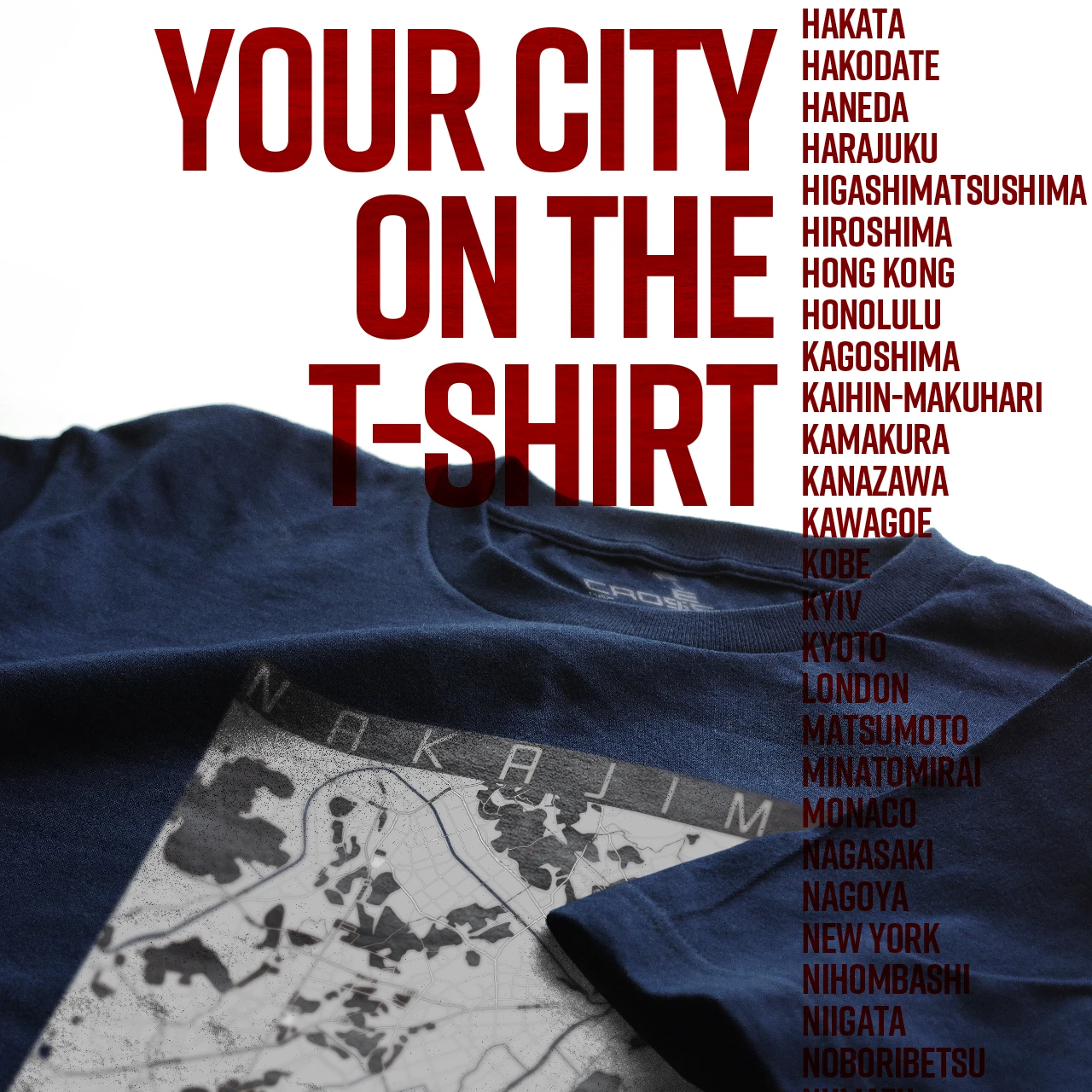 Your City on the T-shirt