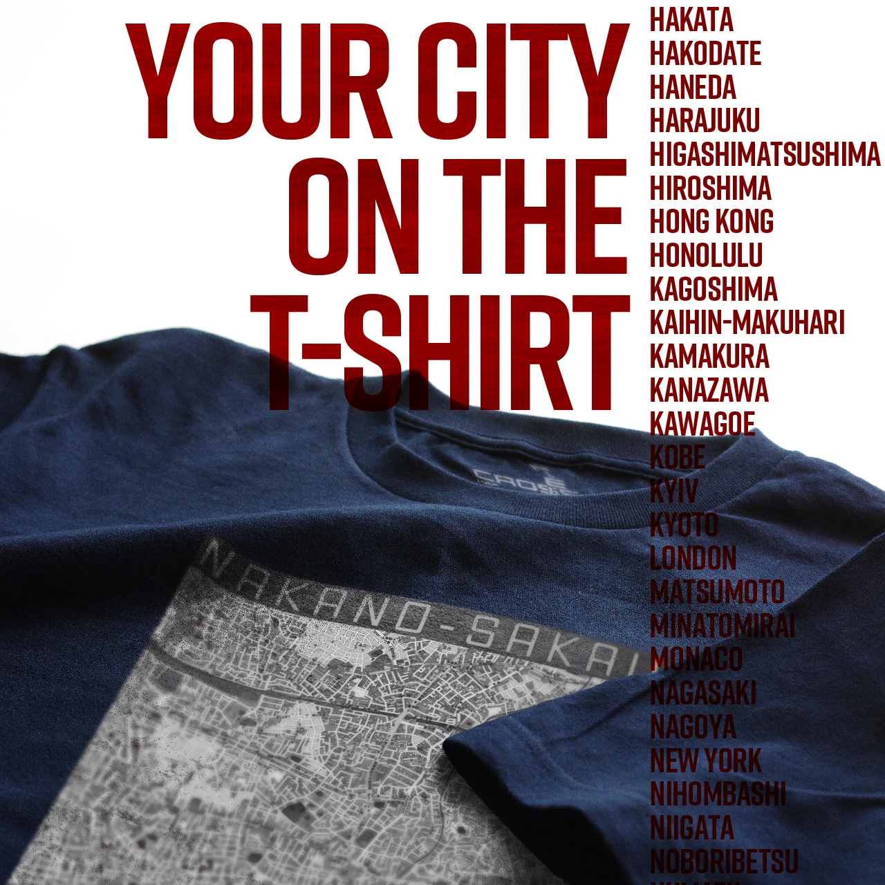 Your City on the T-shirt