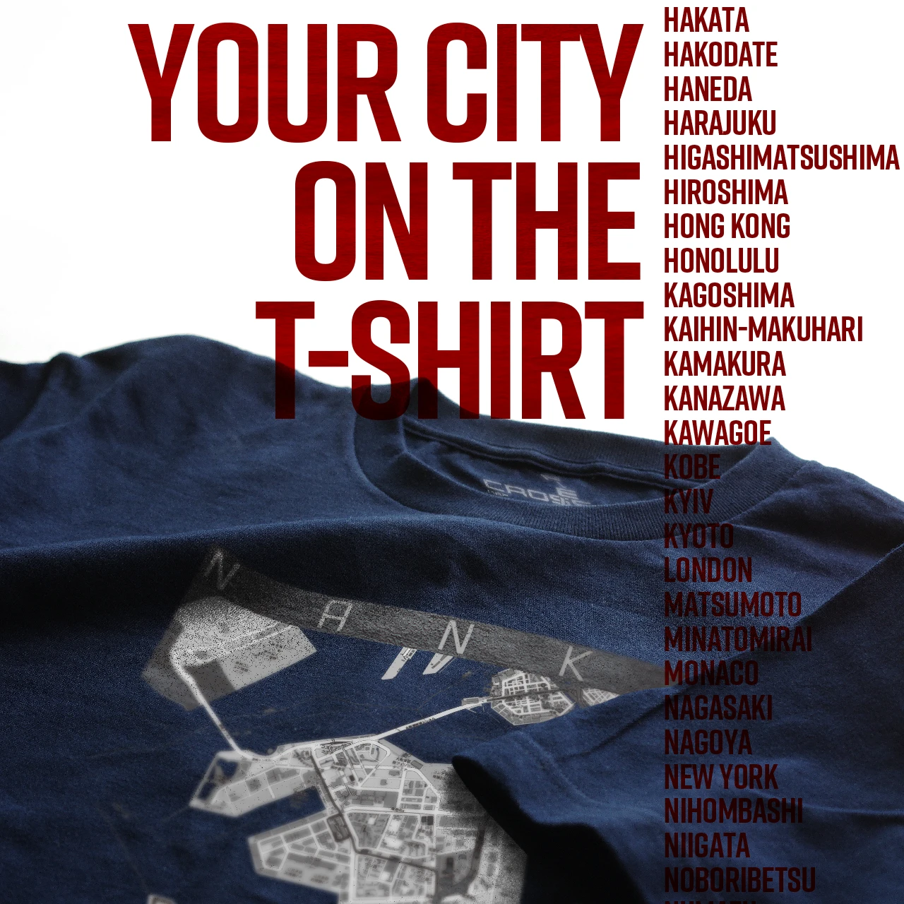 Your City on the T-shirt