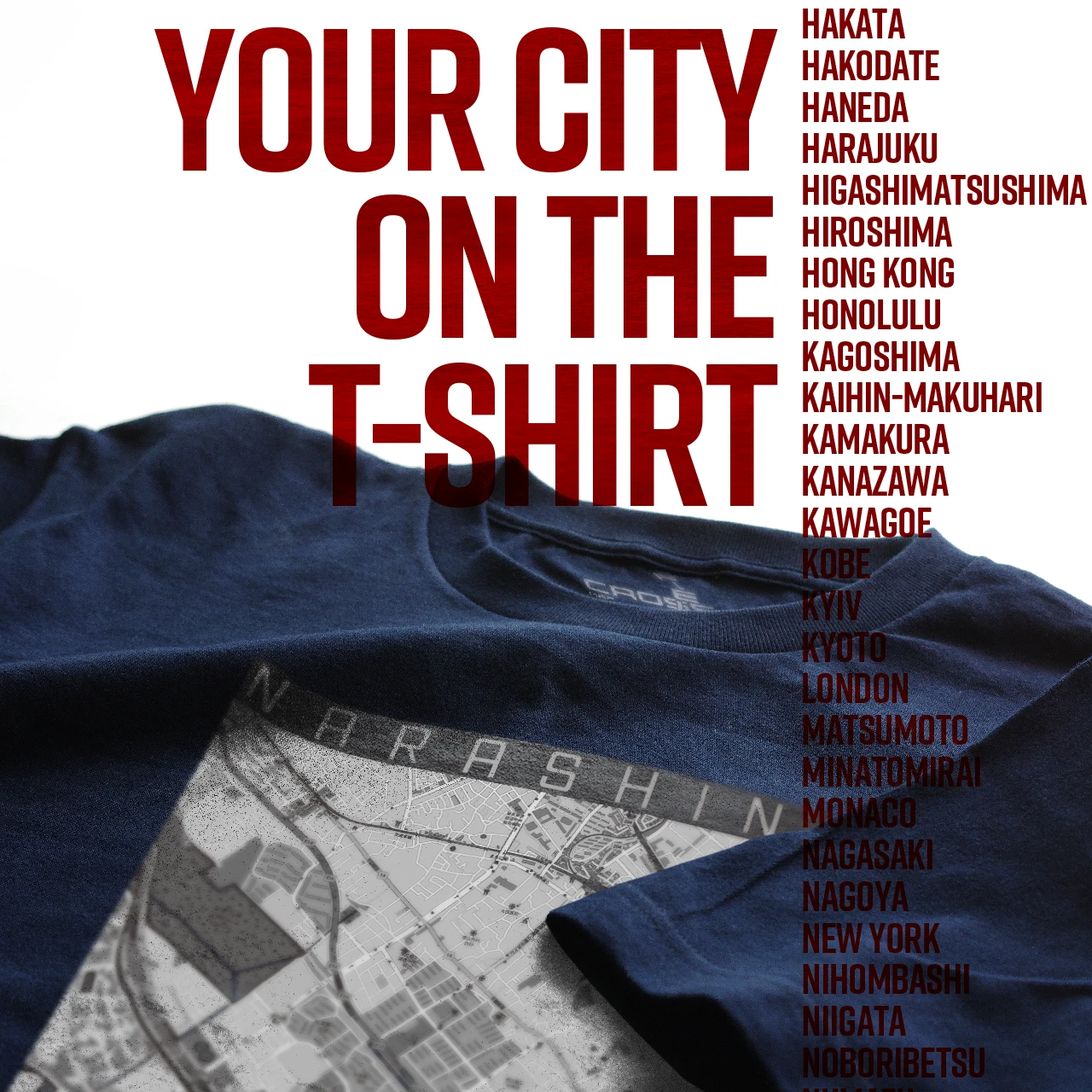 Your City on the T-shirt