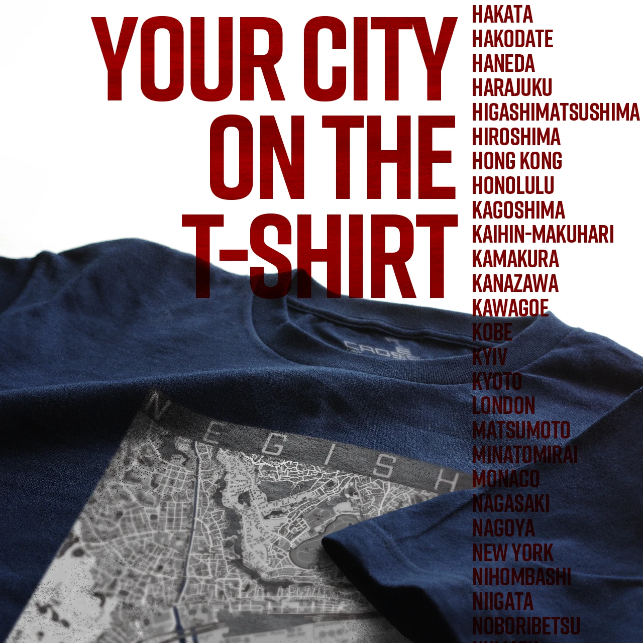 Your City on the T-shirt