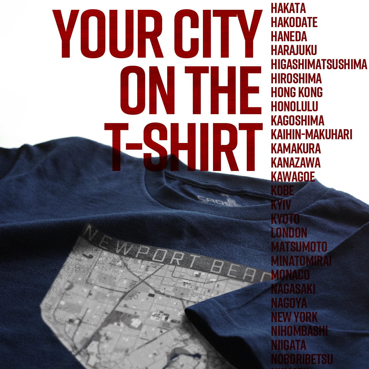 Your City on the T-shirt