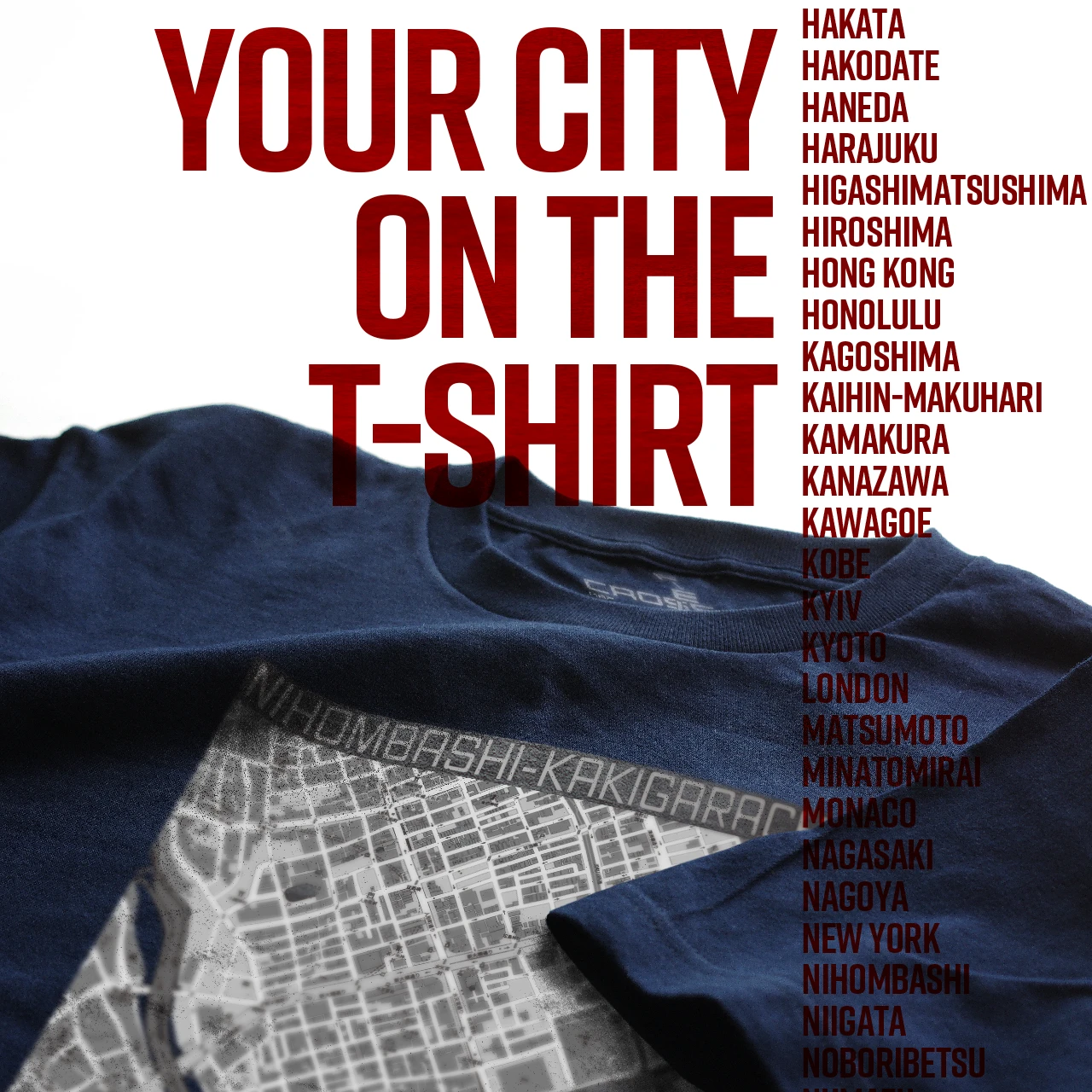 Your City on the T-shirt