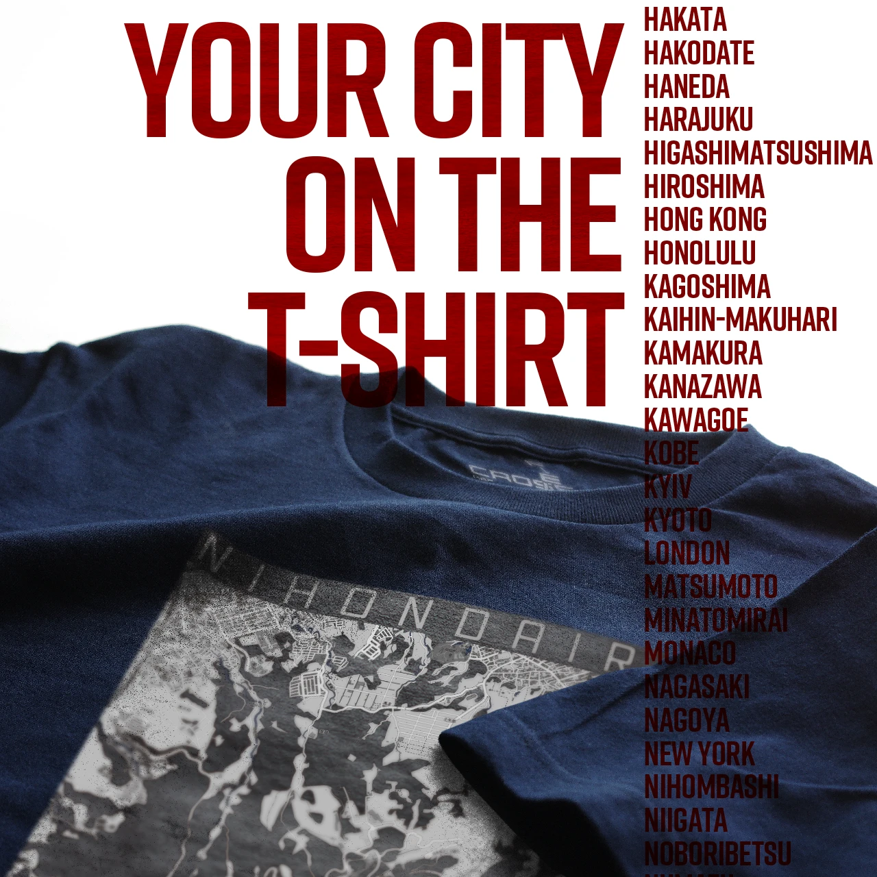 Your City on the T-shirt