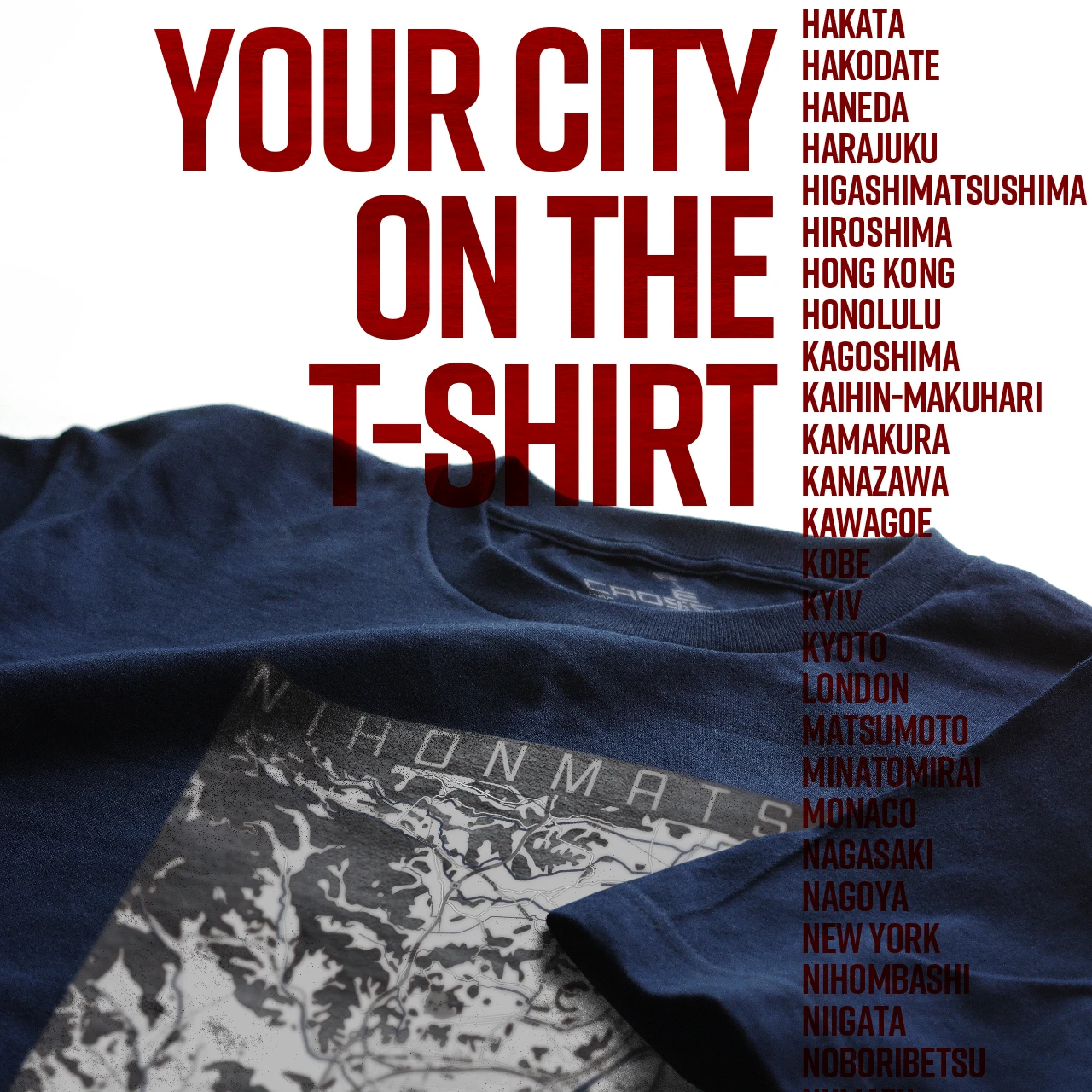 Your City on the T-shirt