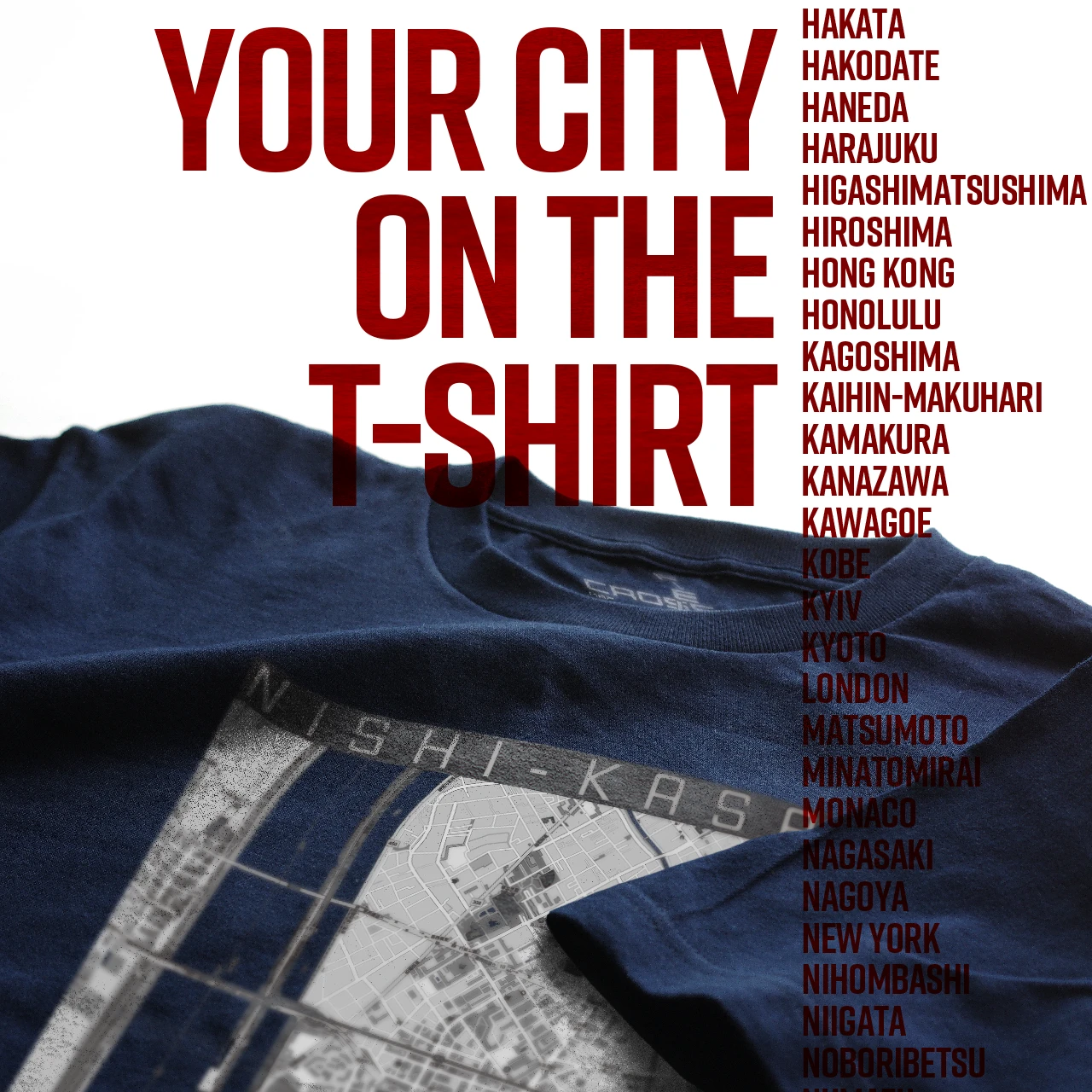 Your City on the T-shirt