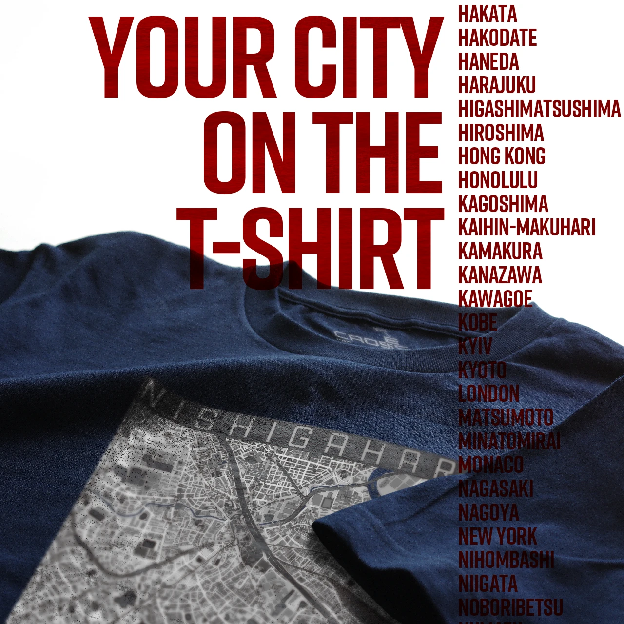 Your City on the T-shirt