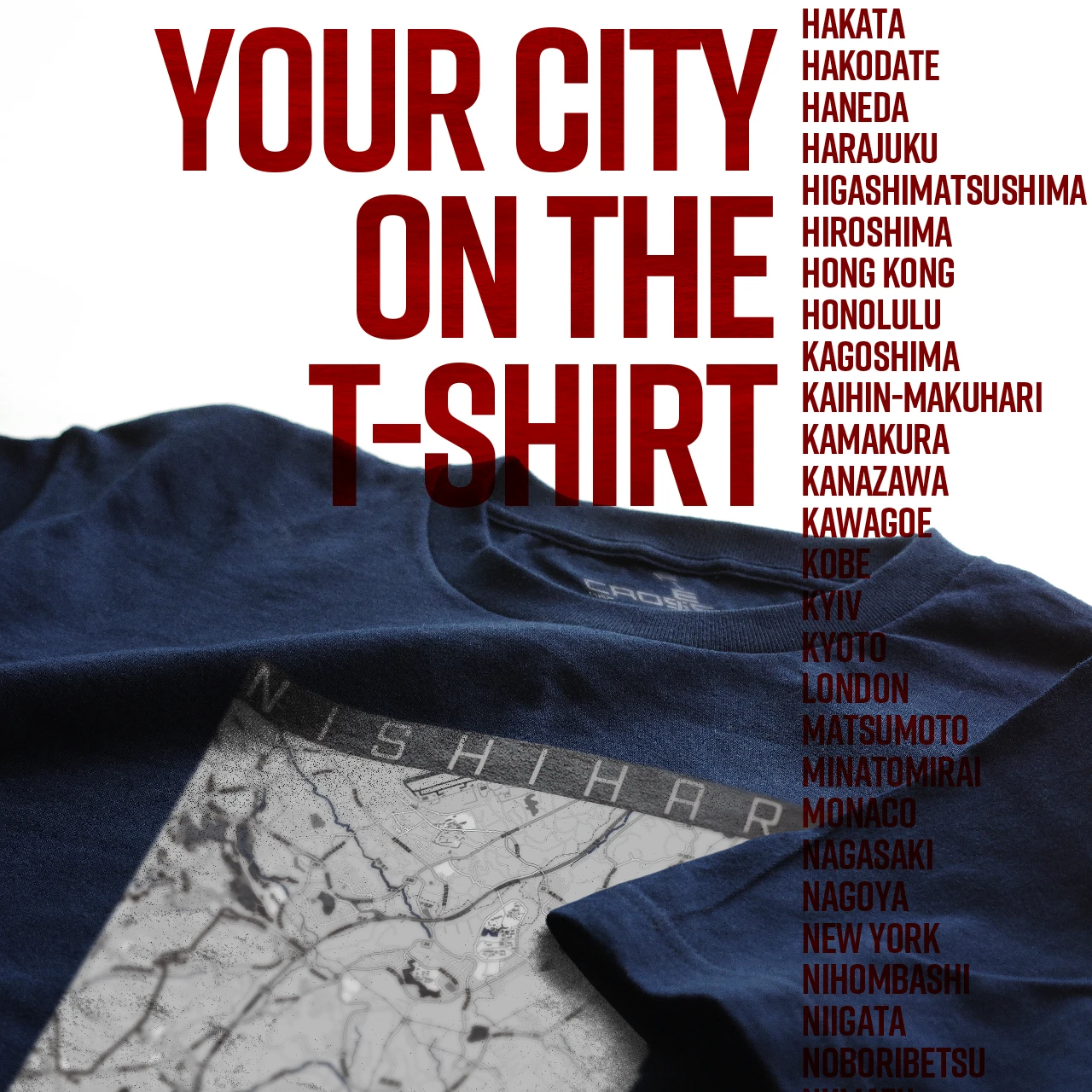 Your City on the T-shirt