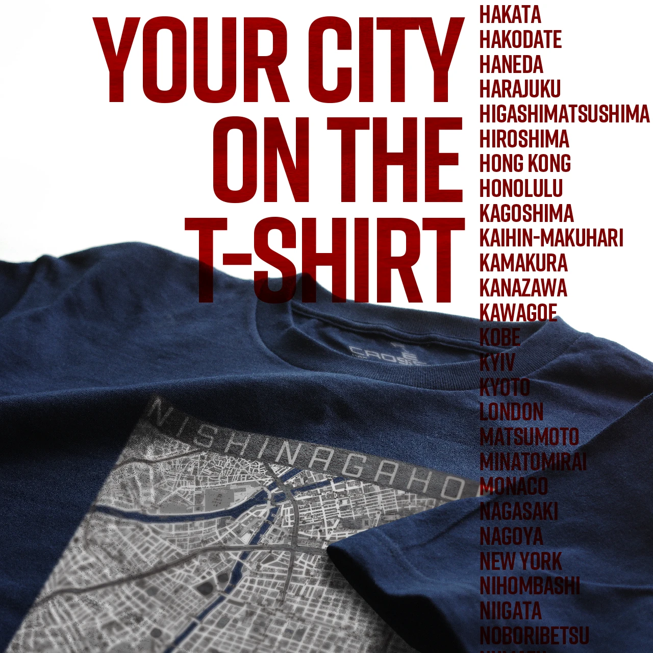 Your City on the T-shirt