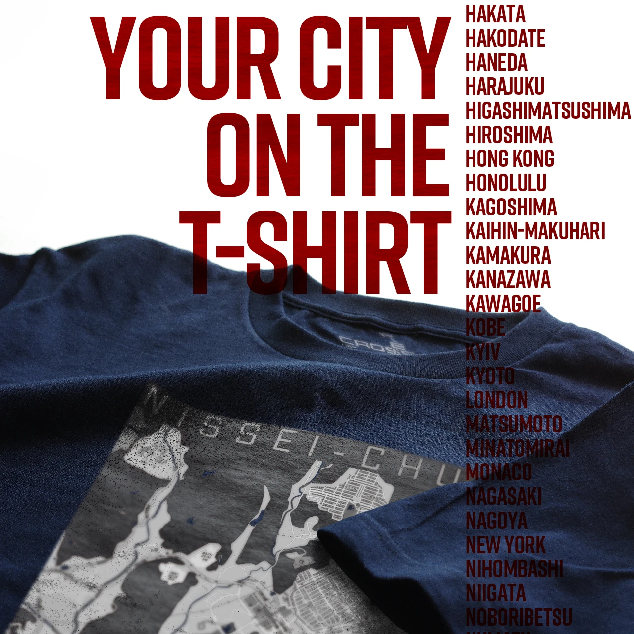 Your City on the T-shirt