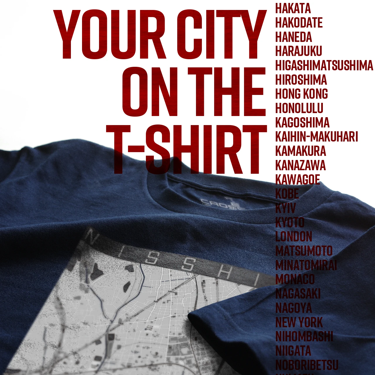 Your City on the T-shirt