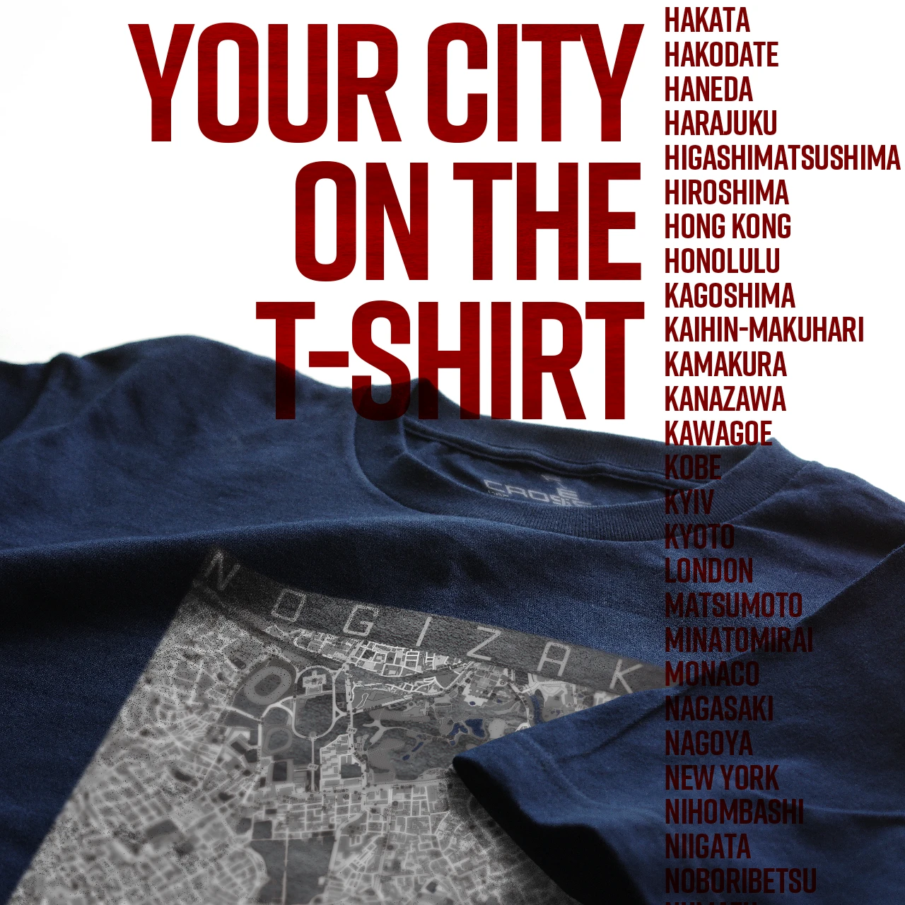 Your City on the T-shirt