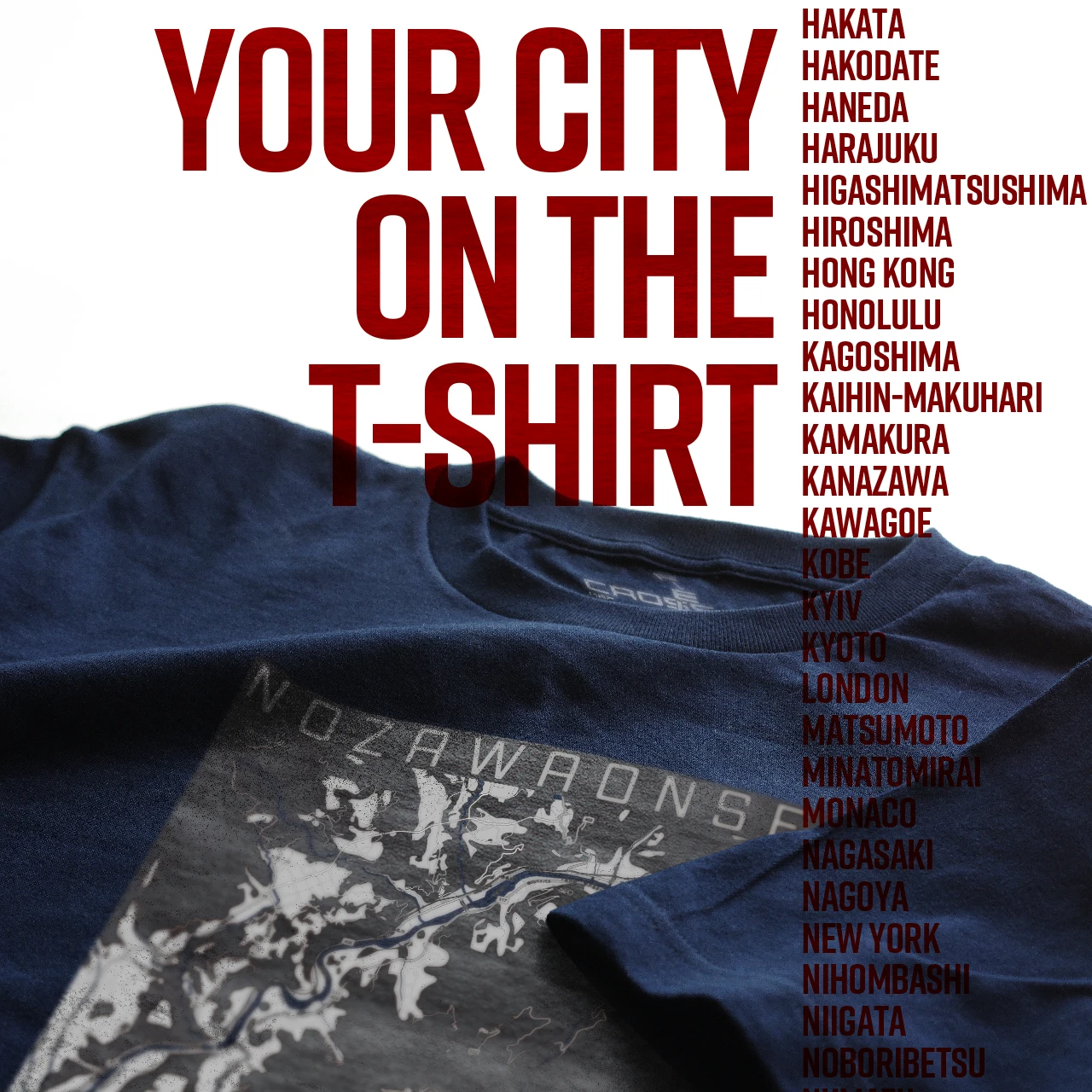 Your City on the T-shirt