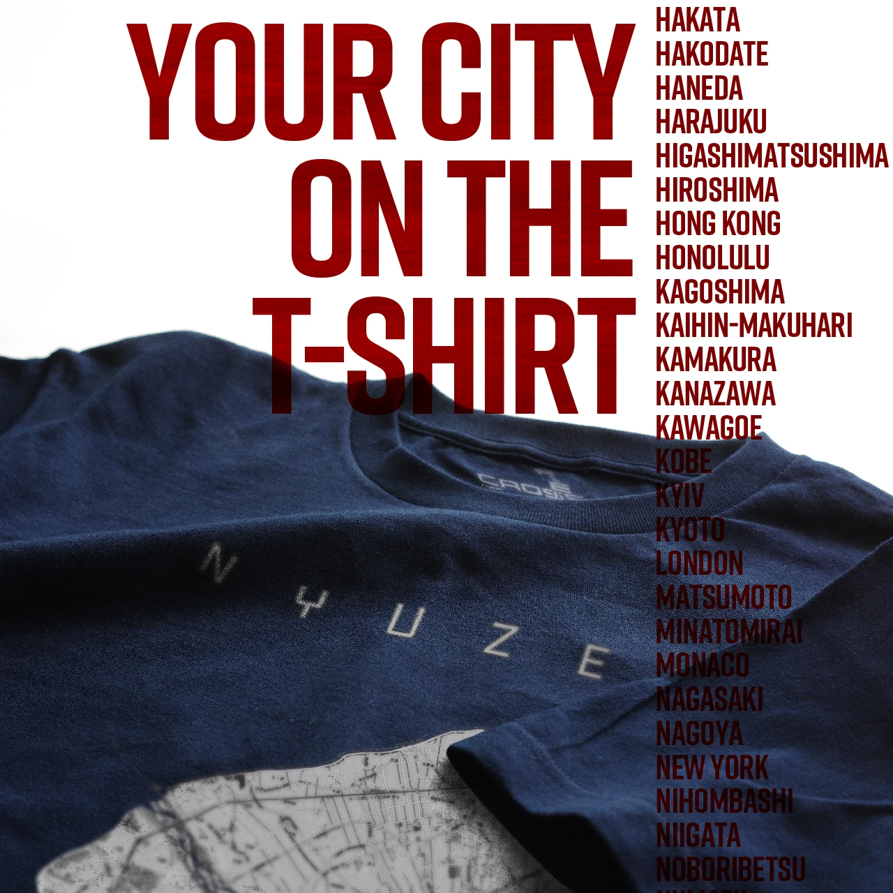 Your City on the T-shirt