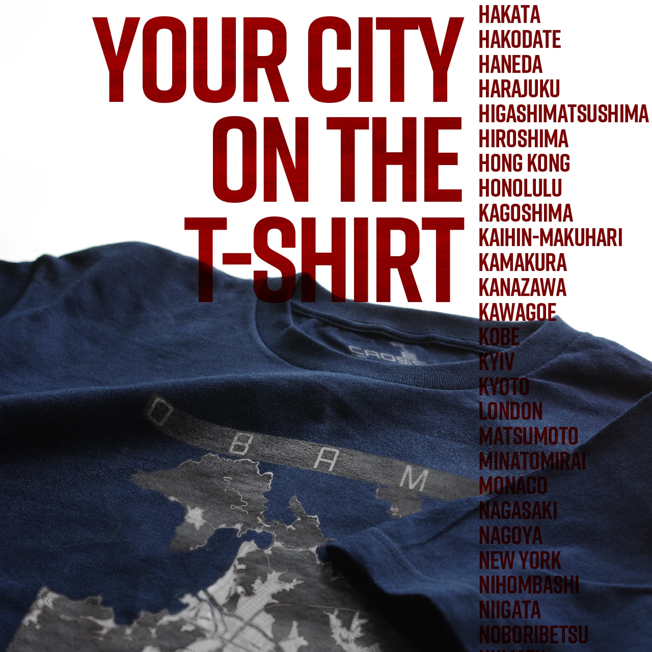 Your City on the T-shirt