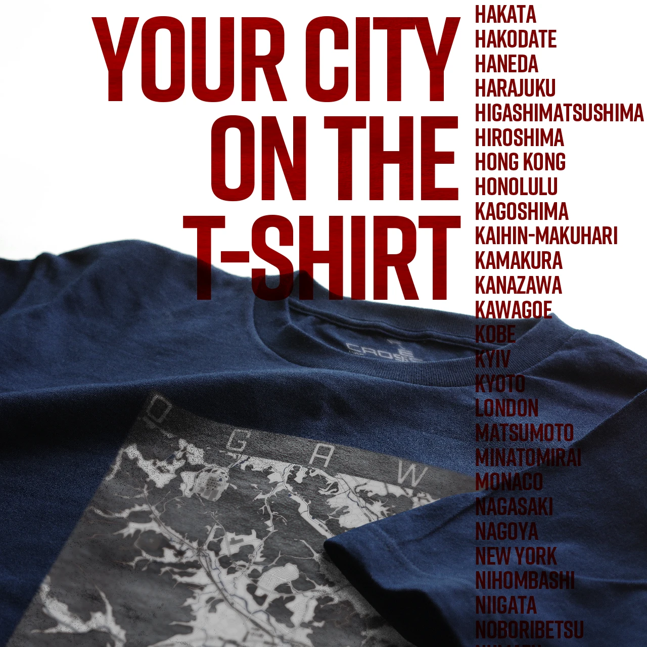 Your City on the T-shirt