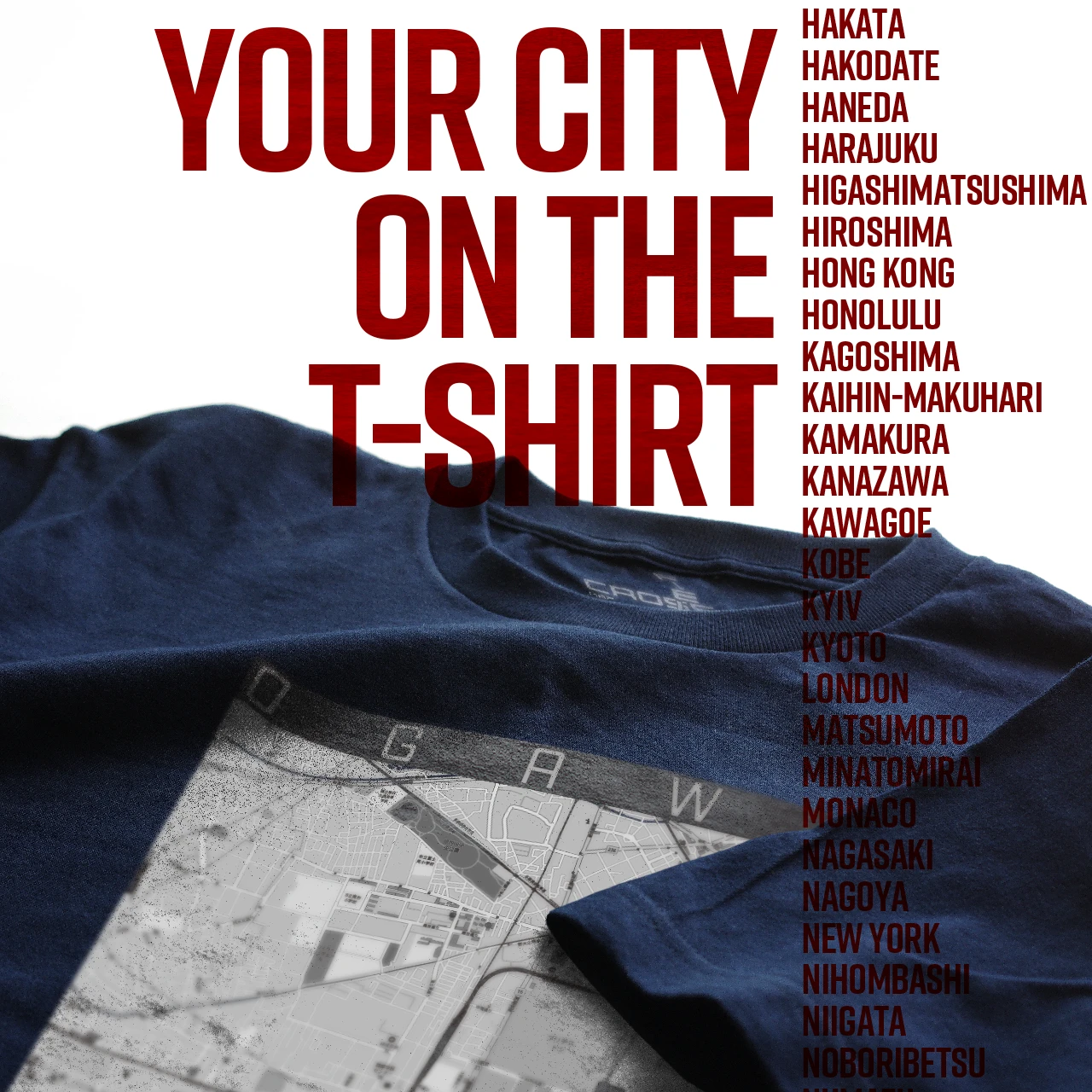 Your City on the T-shirt