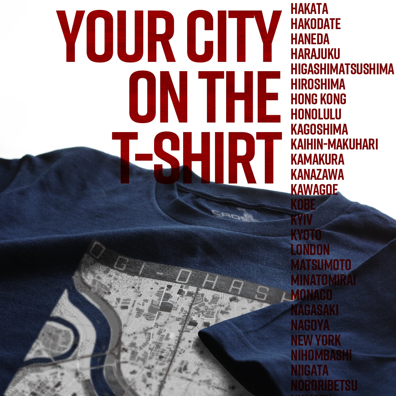 Your City on the T-shirt