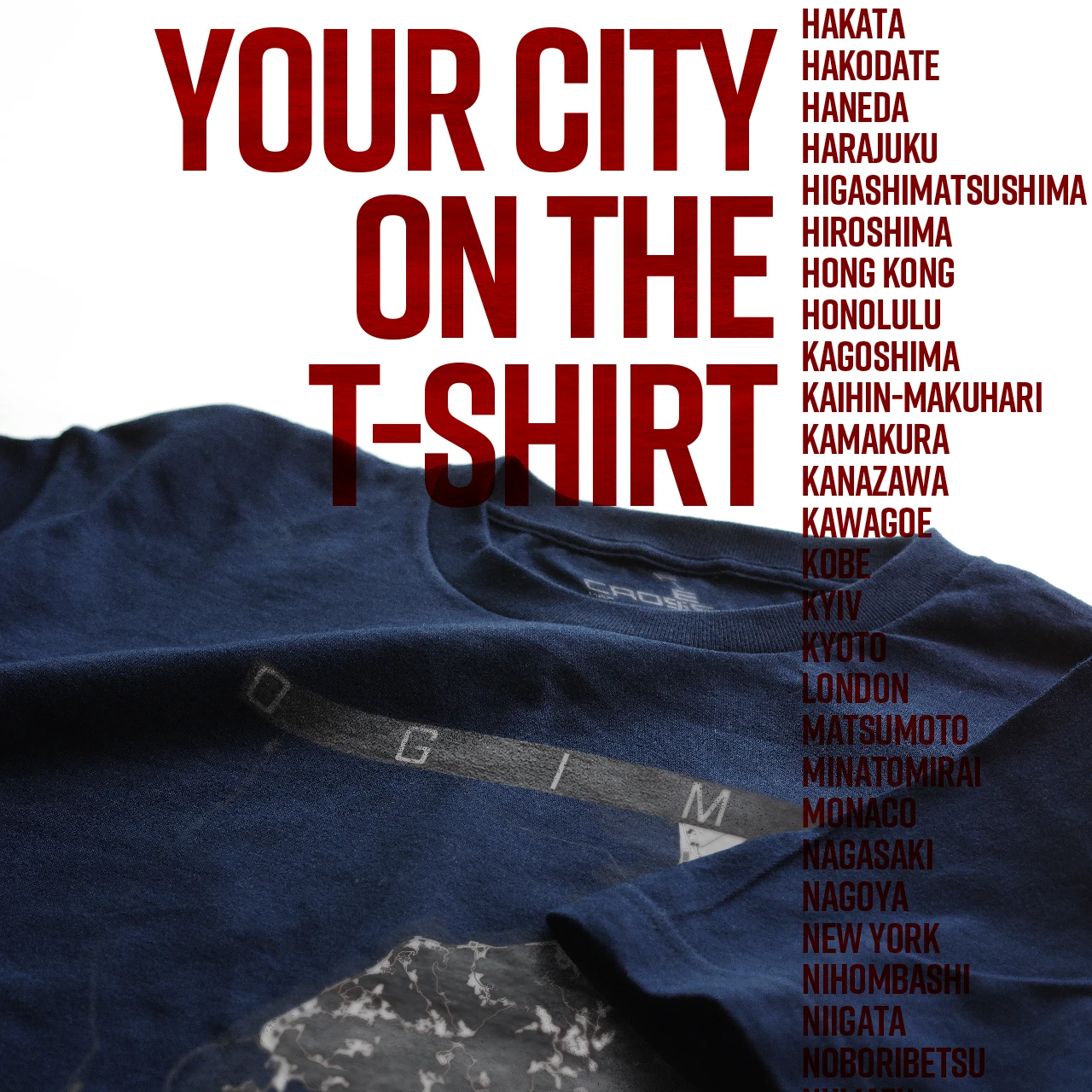 Your City on the T-shirt