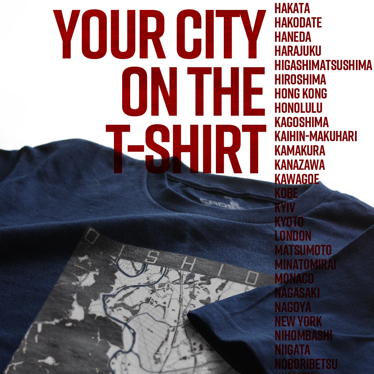 Your City on the T-shirt