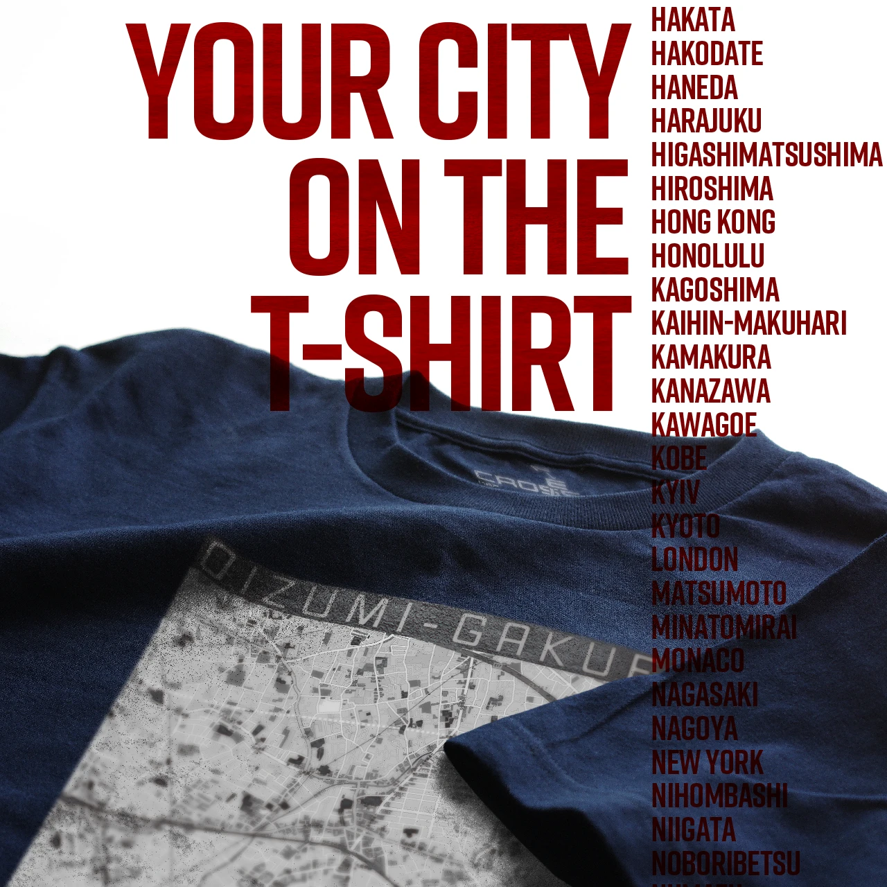 Your City on the T-shirt