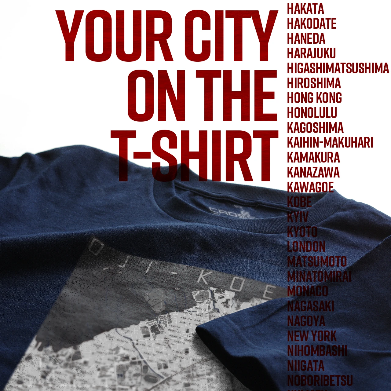 Your City on the T-shirt