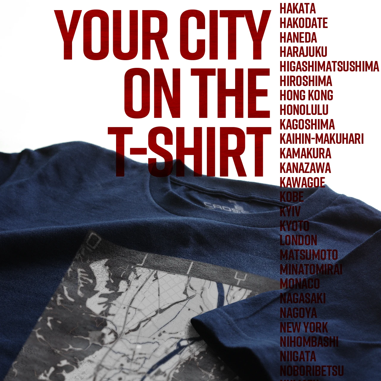 Your City on the T-shirt