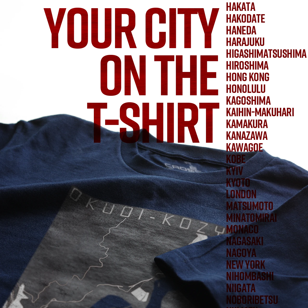 Your City on the T-shirt