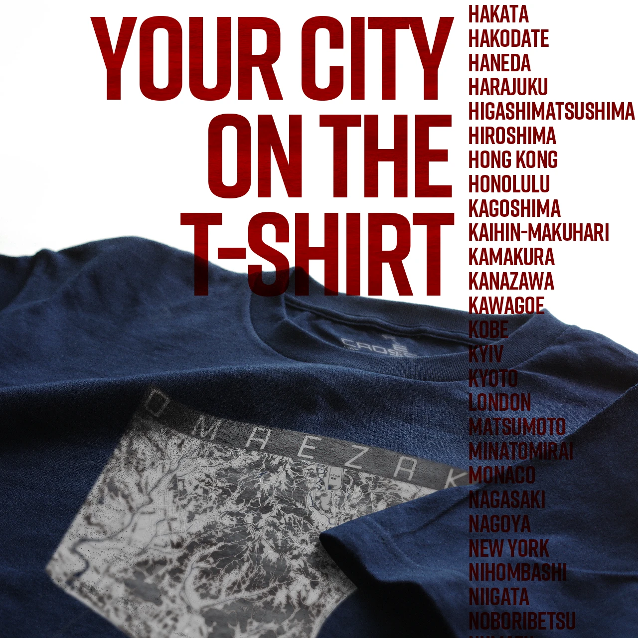 Your City on the T-shirt